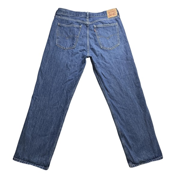 Levi's Jeans Womens 32 Blue Low Pro Straight 100% Cotton Straight Leg Denim - Picture 1 of 16